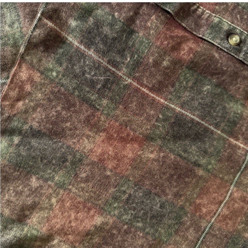 Wild Fable Plaid Long Sleeve Shirt Dress - Red and Green - Picture 3 of 6